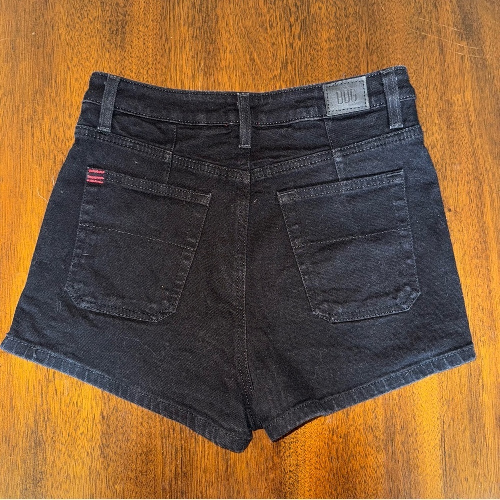 BDG Pin Up High-Rise Denim Shorts Jeans Black Urban Outfitters Size 28 - Picture 4 of 9